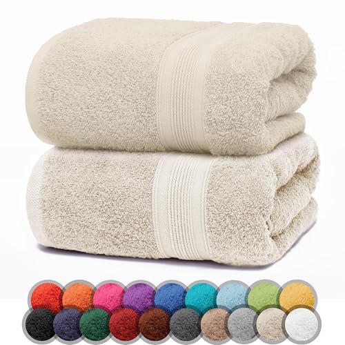 NatureMark 2er Pack DUSCHTÜCHER Premium Qualität 70x140cm DUSCHTUCH Dusch-Handtuch Doppelpack Farbe: Natur/Creme NatureMark 2er Pack DUSCHTÜCHER Premium Qualität 70x140cm DUSCHTUCH Dusch-Handtuch Doppelpack Farbe: Natur/Creme von NatureMark