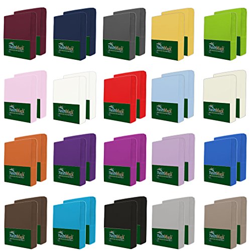 NatureMark Mikrofaser SPANNBETTLAKEN 2er Pack zum Sparpreis! viele Größen und Farben Markenware (Bettlaken 90 x 200 cm - 100 x 200 cm - Lila) NatureMark Mikrofaser SPANNBETTLAKEN 2er Pack zum Sparpreis! viele Größen und Farben Markenware (Bettlaken 90 x 200 cm - 100 x 200 cm - Lila) von NatureMark