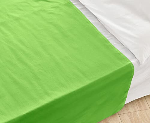 NatureMark Basic Bettlaken - weiches und pflegeleichtes Betttuch aus 100% Baumwolle ohne Gummizug Haustuch viele Größen und Farben Größe: 180x275 cm, Apfel grün NatureMark Basic Bettlaken - weiches und pflegeleichtes Betttuch aus 100% Baumwolle ohne Gummizug Haustuch viele Größen und Farben Größe: 180x275 cm, Apfel grün von NatureMark