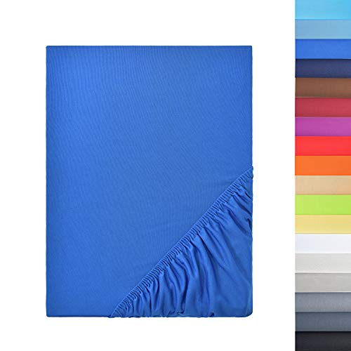 NatureMark - Mikrofaser SPANNBETTLAKEN zum Sparpreis! viele Größen und Farben Markenware (Royal Blau, 200 x 220 cm) von NatureMark