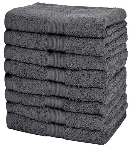 NatureMark 8er Pack Handtücher, 100% Baumwolle, 50 x 100 cm, Handtuch Set Anthrazit grau NatureMark 8er Pack Handtücher, 100% Baumwolle, 50 x 100 cm, Handtuch Set Anthrazit grau von NatureMark