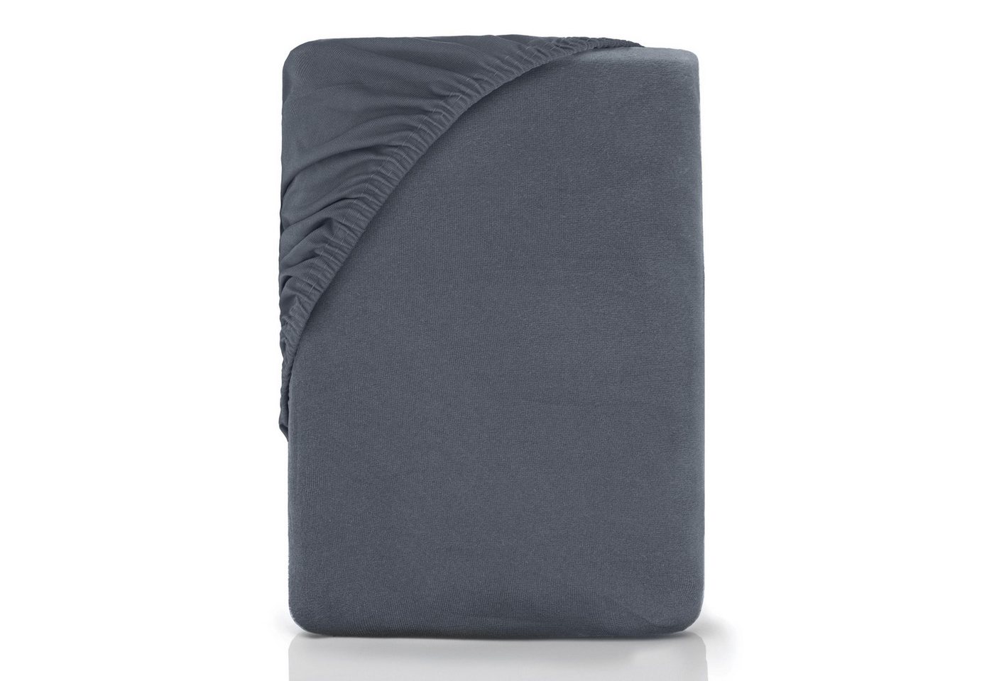 NatureMark Spannbettlaken Gebürstete Mikrofaser, Polyester, Gummizug: rundum, viele Größen und Farben Markenware (140x200 cm, Anthrazit grau) von NatureMark