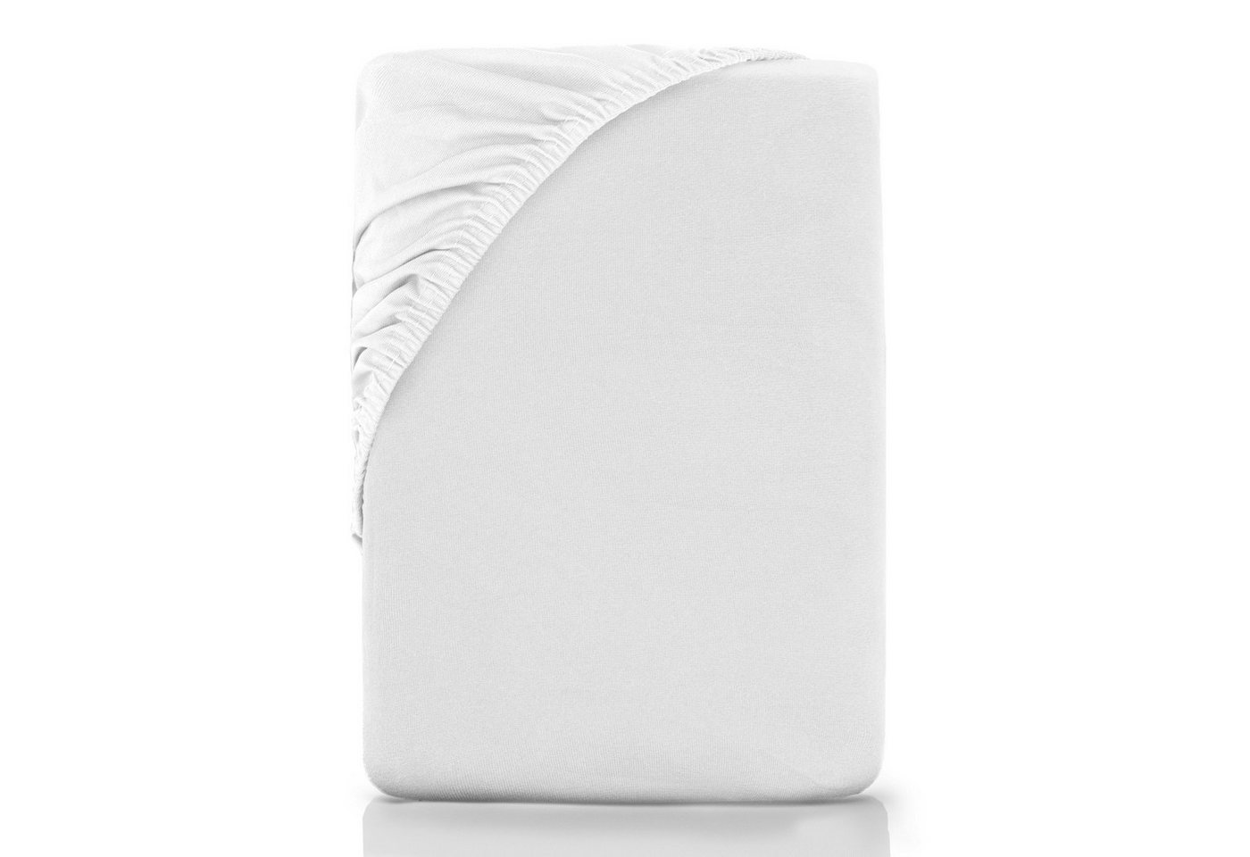 NatureMark Spannbettlaken Gebürstete Mikrofaser, Polyester, Gummizug: rundum, viele Größen und Farben Markenware (140x200 cm, Weiß) von NatureMark