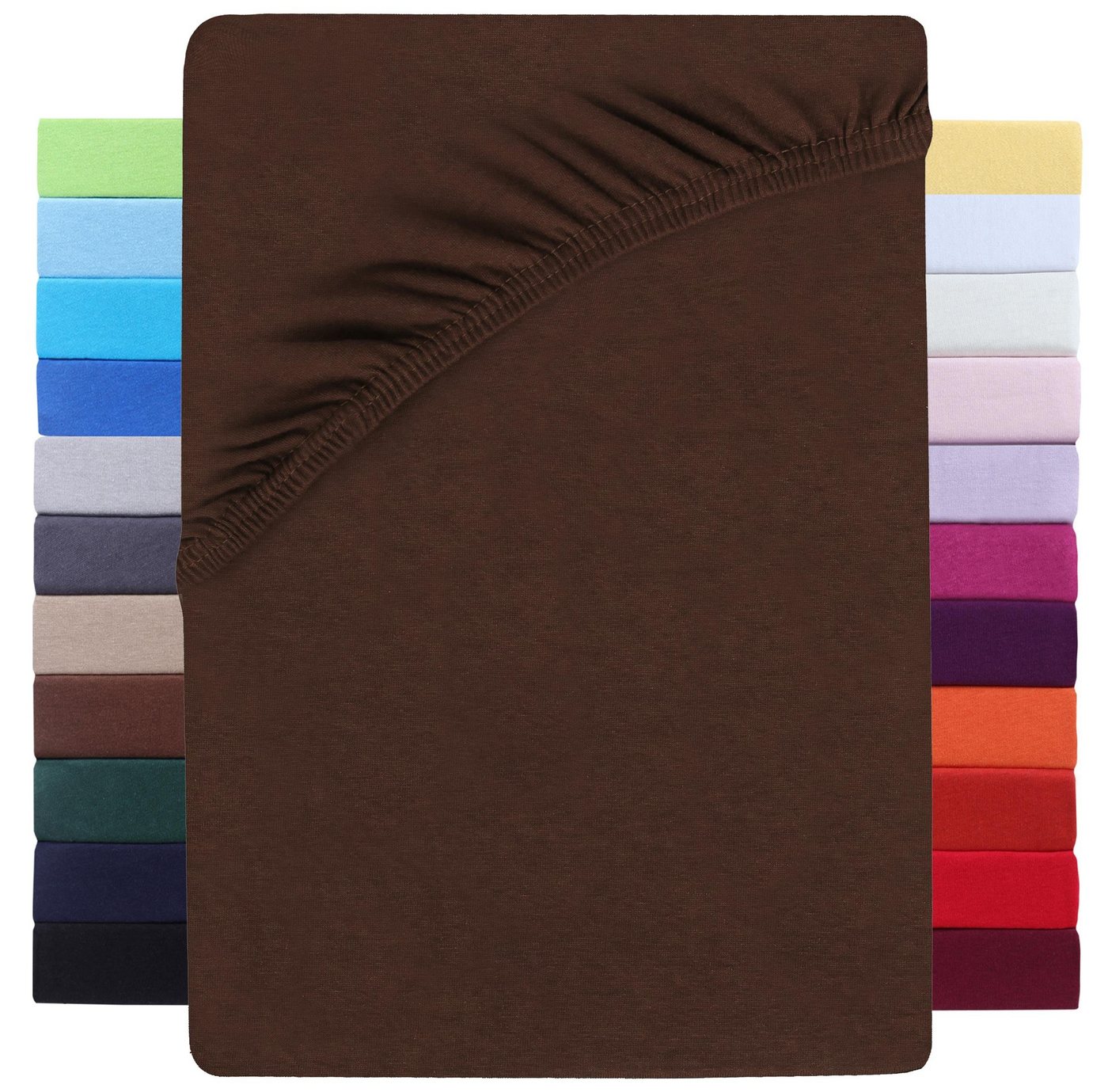 NatureMark Spannbettlaken WASSERBETT Jersey Spannbettlaken, Baumwollmischung, Gummizug: rundum, Baumwolle mit Elasthan, sehr robust, 180x200 – 200x220 cm +40 cm Steg NatureMark Spannbettlaken WASSERBETT Jersey Spannbettlaken, Baumwollmischung, Gummizug: rundum, Baumwolle mit Elasthan, sehr robust, 180x200 – 200x220 cm +40 cm Steg von NatureMark