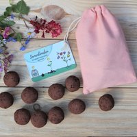 Samenbomben, Seedbombs, Blühkugeln, 10 Stück, Schönes Geburtstagsgeschenk von NatureRoadshop