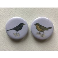 2 Kühlschrankmagnete "Amselpärchen" 2 Kühlschrankmagnete "Amselpärchen" von NatureToPin