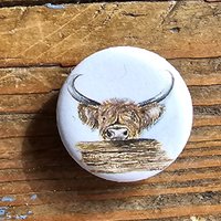 Kühlschrankmagnet Hochlandrind von NatureToPin