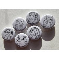 Kühlschrankmagnete "Eulen" 6Er Set Kühlschrankmagnete "Eulen" 6Er Set von NatureToPin