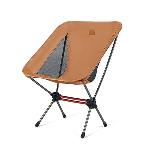 Naturehike Campingstuhl, Faltbarer Stuhl mit Aufbewahrungstasche, Outdoor Tragbarer Stuhl für Erwachsene, leicht, unterstützt 149.7 kg, Rucksackstuhl für Angeln, Wandern, Strand, Rasen (Gelb) von Naturehike
