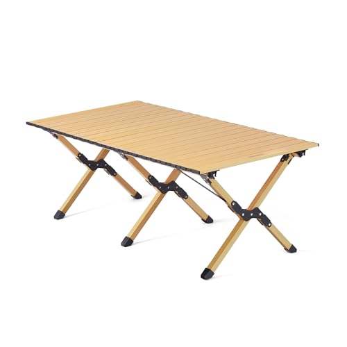 Naturehike Campingtisch, Aufrollen Klapptisch mit Aufbewahrungstasche Tragbarer Leichter Aluminium Camp Tisch für im Freien/Innenbereich Picknick, Wandern Hinterhof von Naturehike