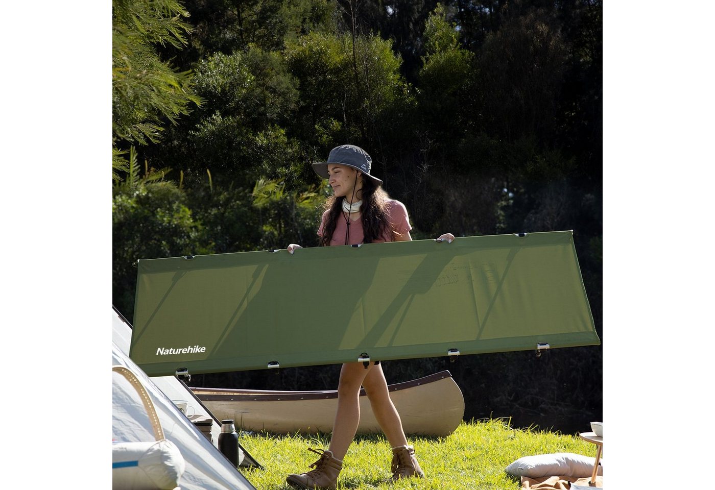 Naturehike Feldbett Ultraleichtes Campingbett Tragbares Faltbares Klappbett für Erwachsene von Naturehike