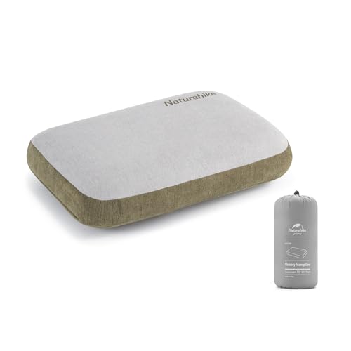 Naturehike Komfort Kissen Memory Foam Nackenstützkissen Antibakteriell Schlafhilfe rutschfest Waschbarer Bezug Abnehmbarer Kern Reise Nackenkissen Kopfkissen für Flugzeug Tragbar Weich und Bequem von Naturehike