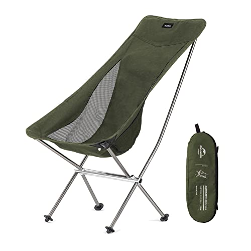 Naturehike NH18Y060-Z Campingstuhl, Aluminium, Dunkelgrün, Supports 330 Lbs von Naturehike