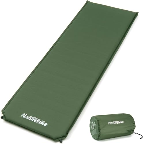 Naturehike Selbstaufblasende Schlafmatten-5cm Dicke Strapazierfähige Campingmatratze, Verbindbar mit Mehreren Leichten Isomatten für Zelte,Hängematten,Wandern,Familiencamping| R-Wert 4,8, Grün von Naturehike
