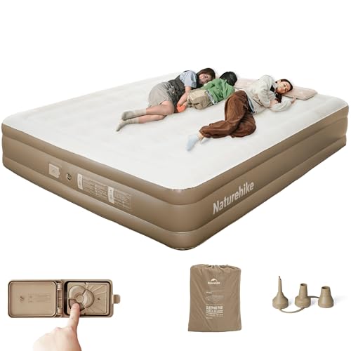 Naturehike Self-Inflating Air Mattress Luftmatratze 3 Personen Selbstaufblasend mit Akkupumpe - Aufblasbares Gästebett 200x180x38cm für Camping & Zuhause, Leicht, Bequem und Schnell aufblasbar Naturehike Self-Inflating Air Mattress Luftmatratze 3 Personen Selbstaufblasend mit Akkupumpe - Aufblasbares Gästebett 200x180x38cm für Camping & Zuhause, Leicht, Bequem und Schnell aufblasbar von Naturehike