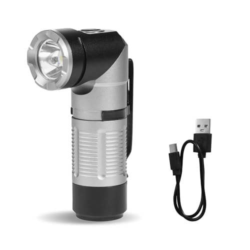 Naturehike Wiederaufladbare LED-Taschenlampe Wiederaufladbare Arbeitsleuchte 90°Drehbarer Kopf Mit Mehreren Beleuchtungsmodi und Langen Betriebszeiten Ideal für Camping Angeln Wandern im Freien von Naturehike