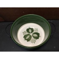 Temp-Tations Green Folk Art Backwaren 1.5 Qt Auflaufform/Backform Mit Drahtablage von NaturelandCandles