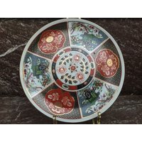 Vintage Imari Porzellan 6 1/4" Panel Teller von NaturelandCandles