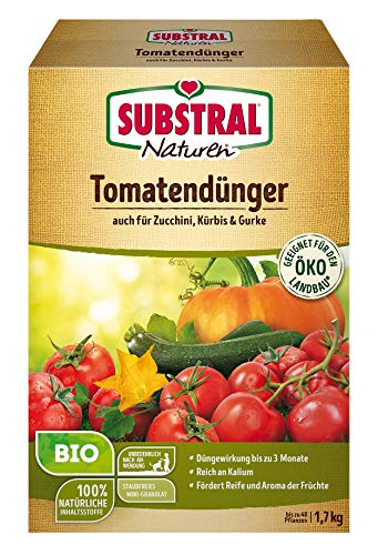 Substral Naturen Bio Tomatendünger, Organisch-mineralischer Dünger, auch für Kürbis, Zucchini, Langzeitwirkung, 1,7 kg von Substral