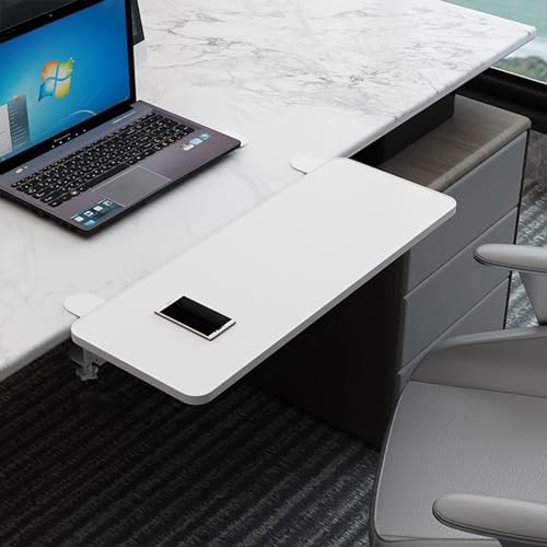 Ergonomics Desk Extender Tray,Festklemmbare Schreibtisch Tastaturablage,Klappbare SchreibtischverläNgerung,Computer Tastaturablage Erweiterung Schreibtisch ArmlehnenstüTze,90° Klappbar von Naturepanda