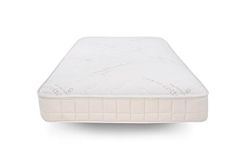 Naturepedic 2-in-1 Bio-Kindermatratze – Doppelbett mit gesteppter Oberseite und wasserdichter Schicht – Feste Matratze für Kinder von Naturepedic