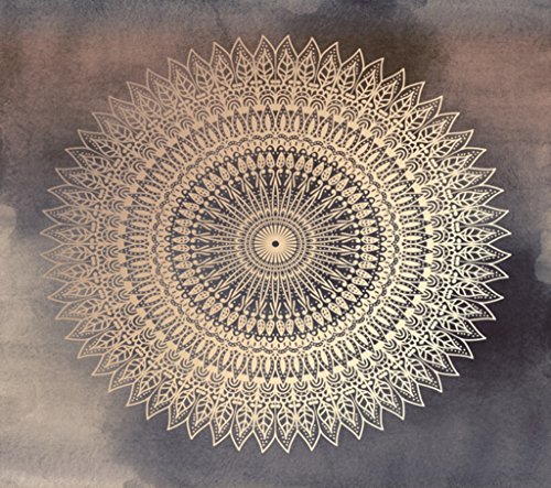 Naturer Mandala Wandteppich Blau 150x150 Indisch Psychedelic Wandbehang Elefant Boho Wandtuch Hippie Böhmen Indischer Tapestry Mandala Tuch Bohemien Gobelin von Naturer