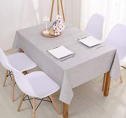 Naturer Tischdecke Baumwolle Leinen Abwaschbar Tischwäsche für Küche Küchentischabdeckung Wasserabweisend Pflegeleicht 110x170cm Solide Silbergrau minimalistischen Stil Naturer Tischdecke Baumwolle Leinen Abwaschbar Tischwäsche für Küche Küchentischabdeckung Wasserabweisend Pflegeleicht 110x170cm Solide Silbergrau minimalistischen Stil von Naturer