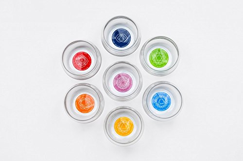 Natures-Design Glas Mythe Chakra Set 7-teilig von Natures-Design