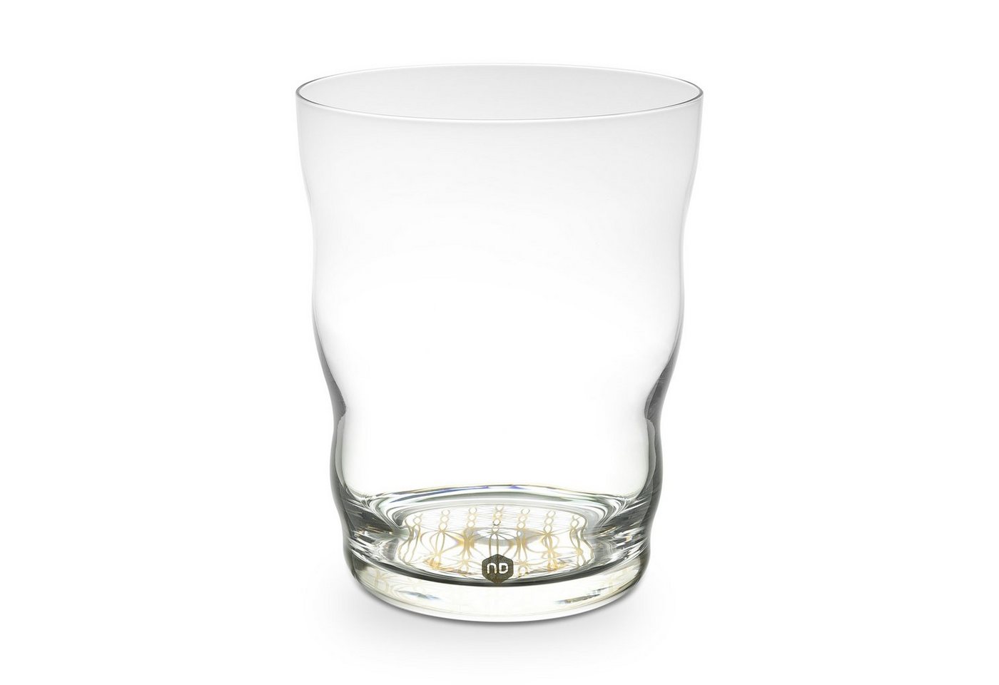 Natures-Design Glas Jasmina Gold 0.3l, Bleifreies Glas von Natures-Design