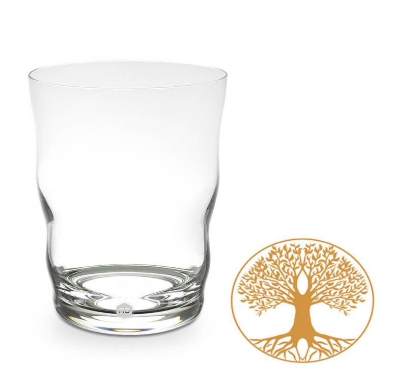 Natures-Design Glas Jasmina Gold Lebensbaum 0,3l, bleifreies Glas Natures-Design Glas Jasmina Gold Lebensbaum 0,3l, bleifreies Glas von Natures-Design