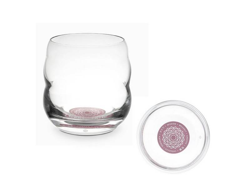 Natures-Design Glas Mythos Chakra Kronen, Affirmation Weisheit 0,25l, bleifreies Glas von Natures-Design