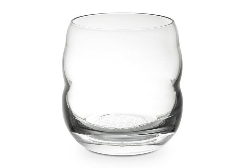 Natures-Design Glas Mythos Lasergravur Blume des Lebens 0,25l, bleifreies Glas von Natures-Design