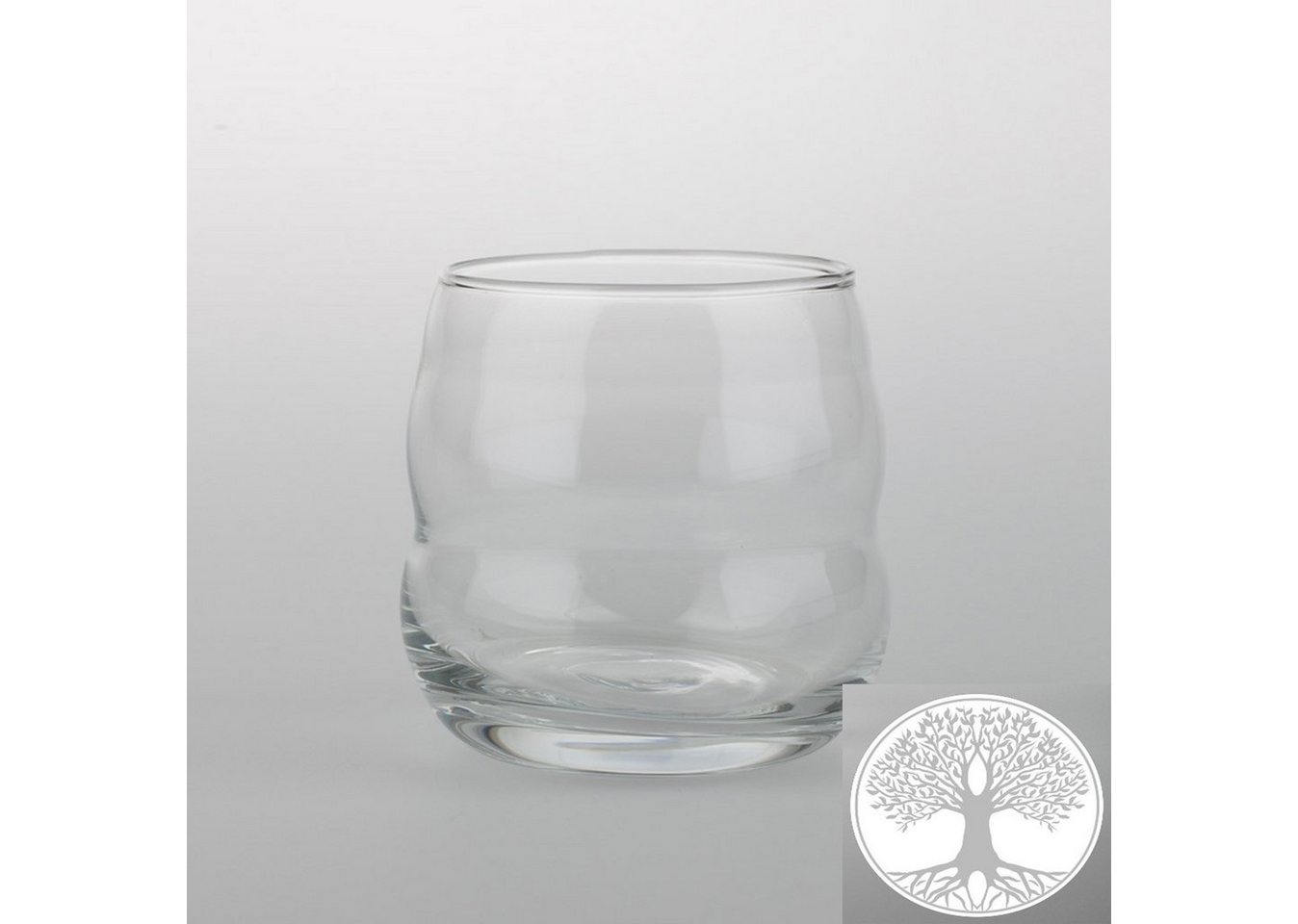 Natures-Design Glas Mythos Lebensbaum Lasergravur 0.25l, Bleifreies Glas von Natures-Design