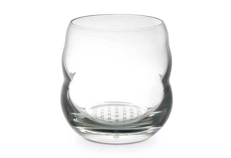 Natures-Design Glas Mythos Platin Blume des Lebens 0,25l, bleifreies Glas von Natures-Design