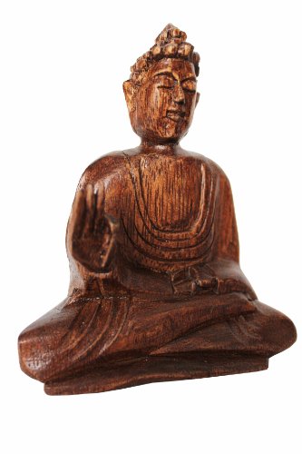 Naturesco Holzfigur Schnitzfigur Buddha 10 cm - echte Handarbeit Naturesco Holzfigur Schnitzfigur Buddha 10 cm - echte Handarbeit von Naturesco