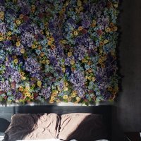 Künstliche Pflanzenwand - Flower Fusion Kunstpflanzen Kunstpflanzenwand Diy Wandpaneele von NaturewallsDE