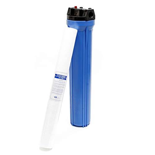 Naturewater NW-BRK01 1 Stufen Wasserfilter, 5 µ, 26,16 mm (3/4") Filtereinsatz, PP Kartusche Filter, Filterschlüssel, Sedimentfilter von Naturewater