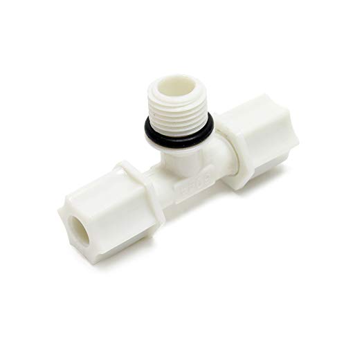 Naturewater Jaco T Fitting V2 für Schlauch mit 2x 6,35 mm Anschluss (1/4"), 12,7 mm Außengewinde (1/2"), für Trinkwasser Ultrafiltration Mikrofilter Umkehrosmose von Naturewater