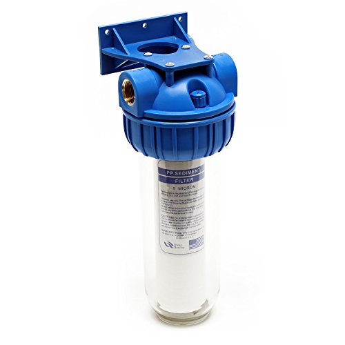 Naturewater NW-BR10B-S 1 Stufenfilter 26,16mm 3/4" 60mm PP Kartusche Klammer und Schraubenschlüssel von Naturewater