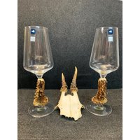 Digestifglas Mit Geweih von Naturhandwerkerei