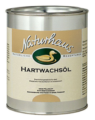 NATURHAUS NATURFARBEN Hartwachsöl, 1 Stück, matt/farblos, 750 ml von Naturhaus Naturfarben