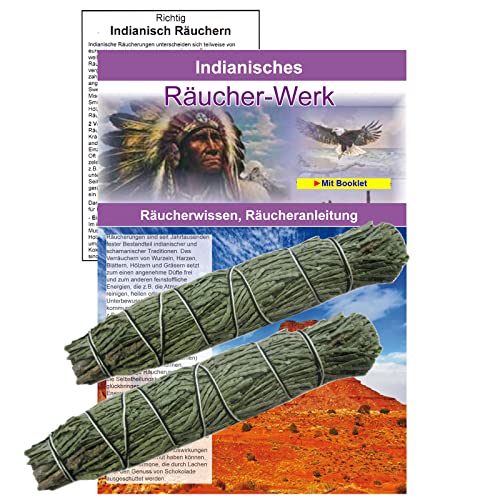 2 x ZEDER Zedernspitzen Smudge 10-12 cm Kräuter Bündel. Räuchern + Ausräuchern + Hausreinigung + Rauhnächte mit Booklet. 81249-2 von Naturheilmittel Heilsteine Methusalem GmbH Neu-Ulm