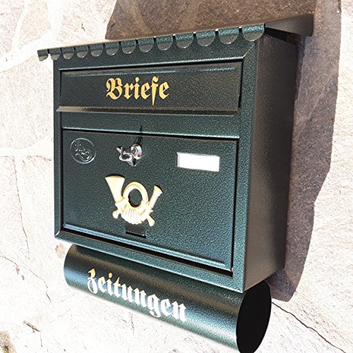 Pachurka & Dąże Großer Briefkasten XXL Grün/Dunkelgrün von Pachurka & Dąże
