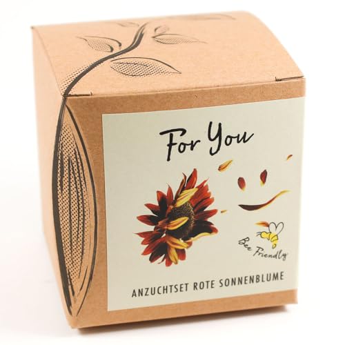Geschenk-Anzuchtset "Für Dich" - Sonnenblume Abendrot von NATUR KRAFTWERK