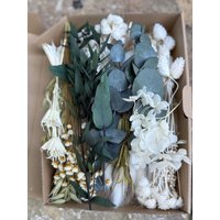 Diy Trockenblumen Diy-Set „Nature Touch" in Naturfarben, Diy-Trockenblumenstrauß, Diy-Trockenblumenkranz Mit Lagurus, Eukalyptus, Phalaris von Naturlandhandmade