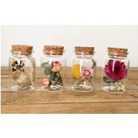 Trockenblumen - Sträußchen Im Glas Dry Flowers in Verschiedenen Farben, Trockenblumenstrauß von Naturlandhandmade