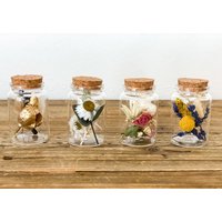 Trockenblumen - Sträußchen Im Glas Dry Flowers in Verschiedenen Farben, Trockenblumenstrauß von Naturlandhandmade
