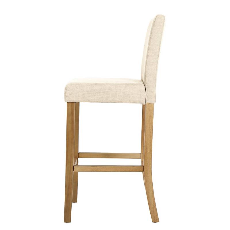 home24 Barstuhl Nello 2er-Set 43 x 109 x 54cm Weiß von home24