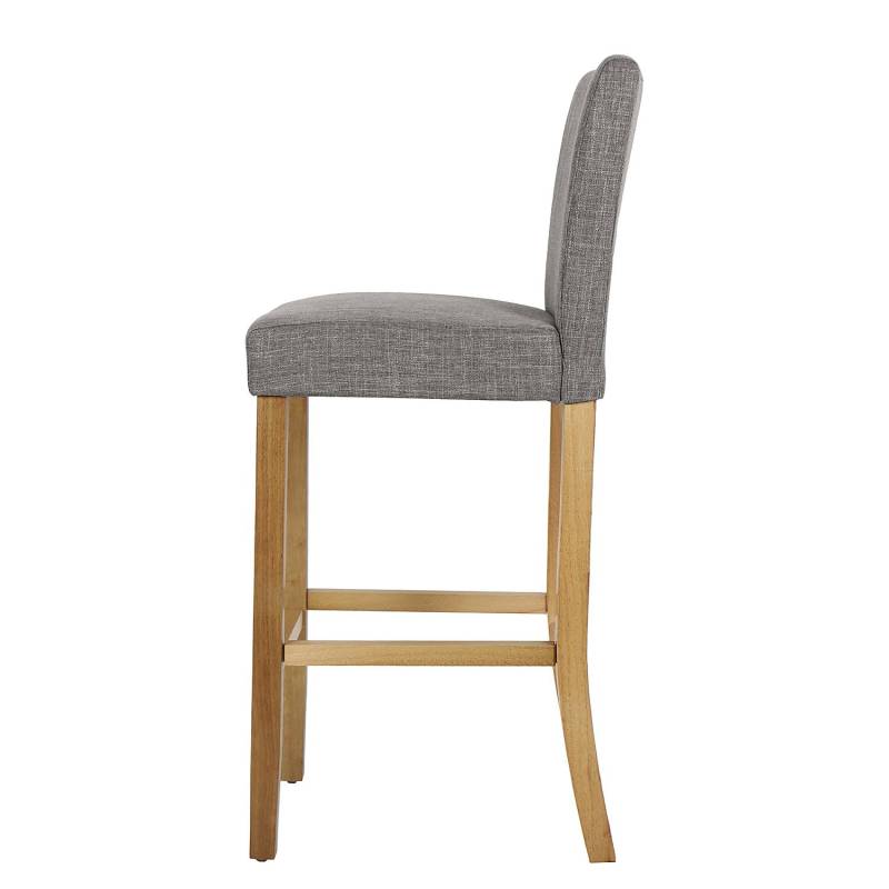 home24 Barstuhl Nello 2er-Set 43 x 109 x 54cm Grau von home24