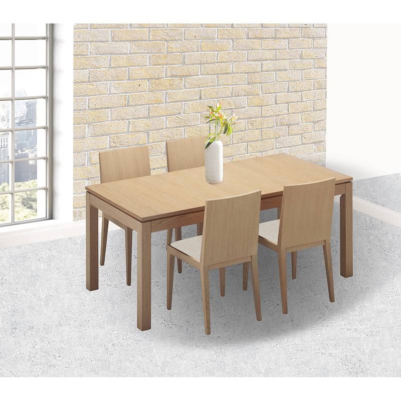 home24 Esszimmerstuhl Gijon 2er-Set 46 x 88 x 55cm Beige/Beige von home24